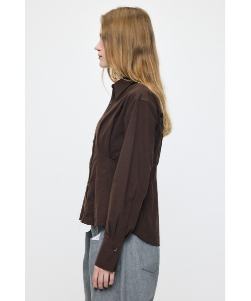 MOUSSY(マウジー)の「CORSET FIT シャツ(シャツ/ブラウス・レディース・ブラウン/ピンク・FREE)」の8枚目の写真