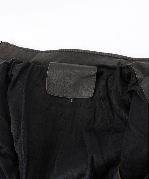 BACKYARD FAMILY(バックヤードファミリー)の「ライダースジャケット pmyjacket01(ライダースジャケット・メンズ・ブラウン/ブラック・M/XXL)」の17枚目の写真