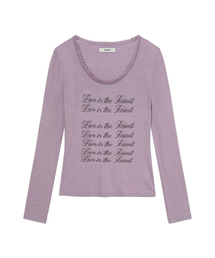 LOVE IS THE LACE LONG SLEEVE IN LIGHT PURPLE
