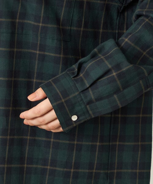 MACKINTOSH PHILOSOPHY(マッキントッシュ フィロソフィー)の「GREY LABEL フランネルチェックシャツ(シャツ/ブラウス・レディース・グリーン/ベージュ系その他4・2)」の10枚目の写真