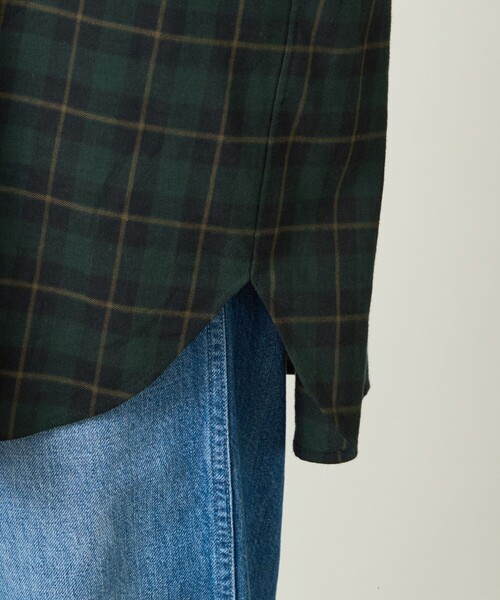 MACKINTOSH PHILOSOPHY(マッキントッシュ フィロソフィー)の「GREY LABEL フランネルチェックシャツ(シャツ/ブラウス・レディース・グリーン/ベージュ系その他4・2)」の11枚目の写真
