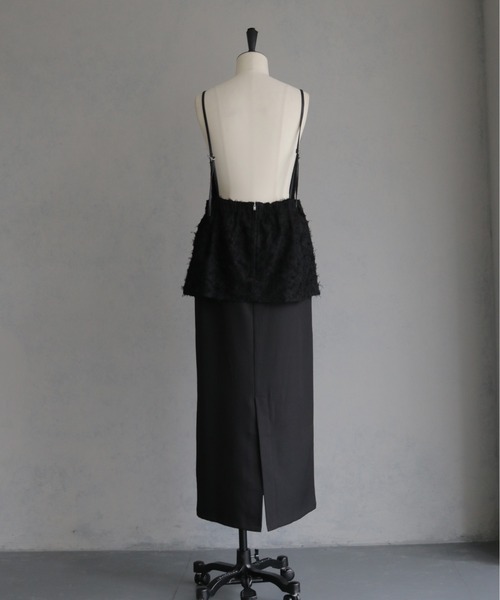 &g'aime（アンジェム）の「【&ｇ'aime 】ジャガードドッキングワンピース　Jacquard Docking Dress（ワンピース・レディース・ブラック/ブラウン・FREE）」の9枚目の写真