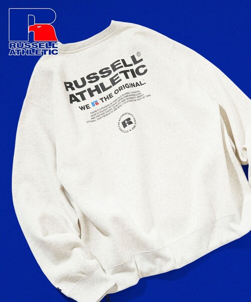 Russell Athletic(ラッセルアスレティック)の「RUSSELL ATHLETIC/ラッセルアスレチック 限定展開 RUSSELL ATHLETIC × FREAK'S STORE / 別注 RS ロゴスウェット(スウェット・メンズ・ベージュ/ブラック/アッシュグレー/ピンク/ネイビー・LARGE/MEDIUM/SMALL)」の3枚目の写真