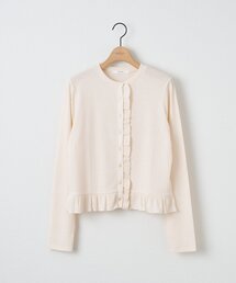 【WEB限定】フリルニットソーカーディガン