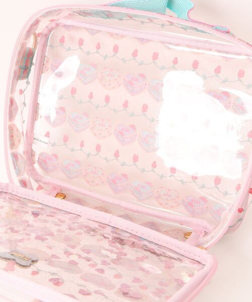 fafa（フェフェ）の「HONEY-BELLE | PVCミニトランク（ハンドバッグ・レディース・ピンク系その他・FREE）」の4枚目の写真