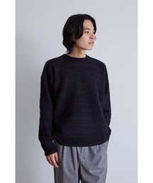 YLEVE / ORGANIC WOOL SUPER FINE ALPACA PATTERN KN