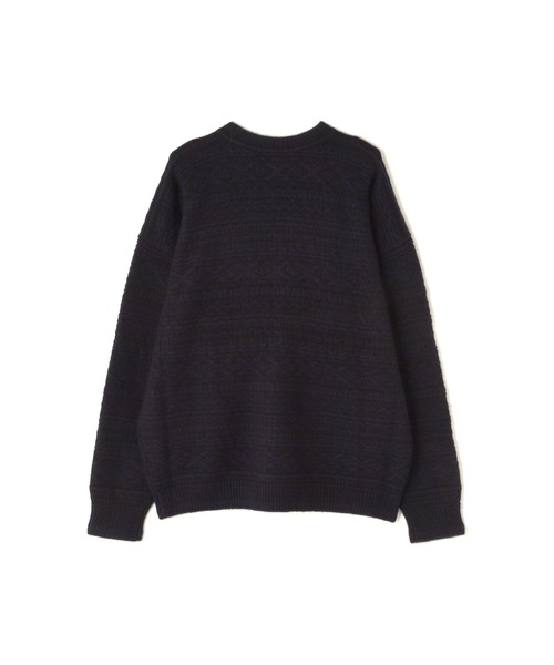 YLEVE(イレーヴ)の「YLEVE / ORGANIC WOOL SUPER FINE ALPACA PATTERN KN(ニット/セーター・メンズ・ブラック・5/4)」の6枚目の写真