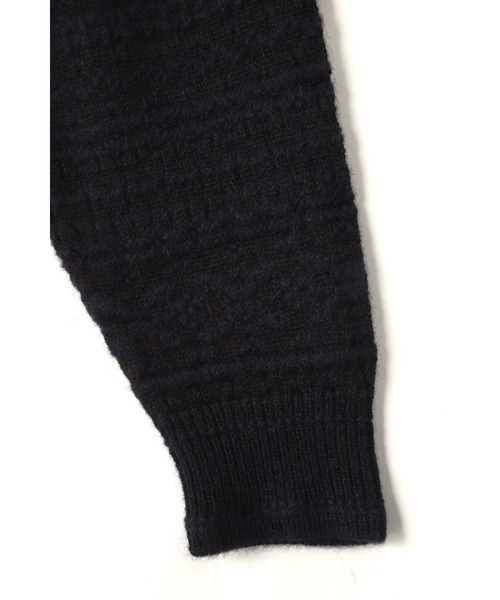 YLEVE(イレーヴ)の「YLEVE / ORGANIC WOOL SUPER FINE ALPACA PATTERN KN(ニット/セーター・メンズ・ブラック・5/4)」の10枚目の写真
