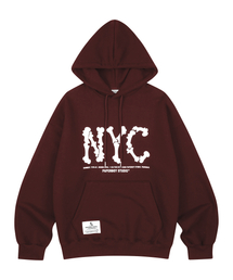 NYC スケルトンフーディー-ブラック