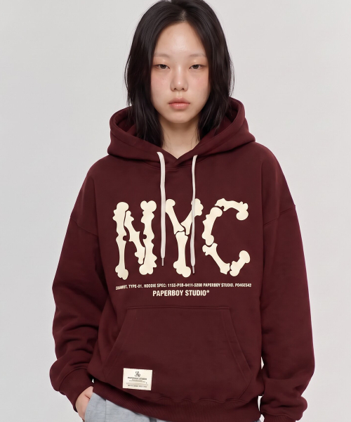 PAPERBOY(ペーパーボーイ)の「NYC スケルトンフーディー-ブラック(パーカー・レディース・その他・SMALL/MEDIUM/LARGE/X-LARGE)」の3枚目の写真