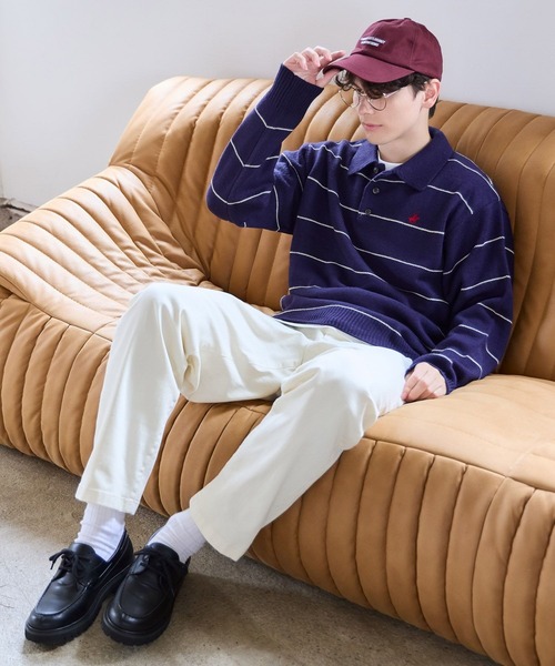 GLOBAL WORK（グローバルワーク）の「【BEVERLY HILLS POLO CLUB】UNISEX/ニットポロプルオーバー/685693（ニット/セーター・メンズ・ネイビー/アイボリー・LARGE/MEDIUM/SMALL）」の16枚目の写真