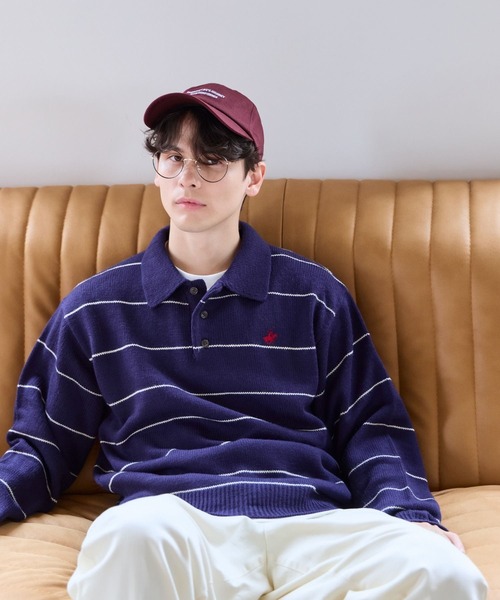 GLOBAL WORK（グローバルワーク）の「【BEVERLY HILLS POLO CLUB】UNISEX/ニットポロプルオーバー/685693（ニット/セーター・メンズ・ネイビー/アイボリー・LARGE/MEDIUM/SMALL）」の18枚目の写真