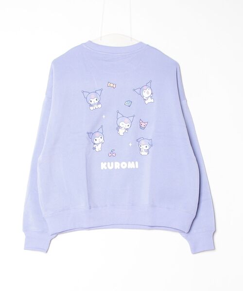 sanrio(サンリオ)の「【71】【Sanrio/サンリオ】サンリオキャラクターズ バックプリント クルーネック スウェット/トレーナー/ハローキティ/ポチャッコ/クロミ/はなまるおばけ/キャラクター/ワイドシルエット/裏起毛/Y2K/レディース(スウェット・レディース・オートミール/サックスブルー/パープル/イエロー・M/L)」の12枚目の写真