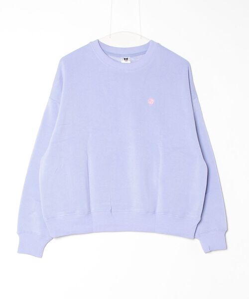 sanrio(サンリオ)の「【71】【Sanrio/サンリオ】サンリオキャラクターズ バックプリント クルーネック スウェット/トレーナー/ハローキティ/ポチャッコ/クロミ/はなまるおばけ/キャラクター/ワイドシルエット/裏起毛/Y2K/レディース(スウェット・レディース・オートミール/サックスブルー/パープル/イエロー・M/L)」の11枚目の写真