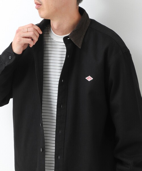 DANTON(ダントン)の「【DANTON/ダントン】LIGHT DENIM 切替デニムシャツ(DT-B0478 SDM)(シャツ/ブラウス・メンズ・ネイビー/ブラック・42/40/38)」の13枚目の写真