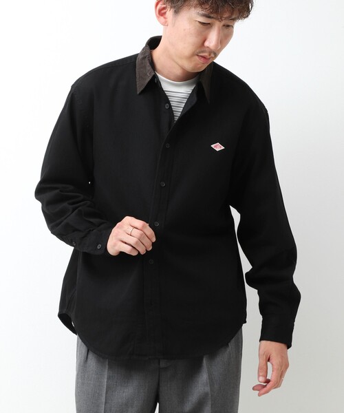 DANTON(ダントン)の「【DANTON/ダントン】LIGHT DENIM 切替デニムシャツ(DT-B0478 SDM)(シャツ/ブラウス・メンズ・ネイビー/ブラック・42/40/38)」の14枚目の写真