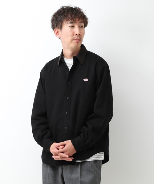 DANTON(ダントン)の「【DANTON/ダントン】LIGHT DENIM 切替デニムシャツ(DT-B0478 SDM)(シャツ/ブラウス・メンズ・ネイビー/ブラック・42/40/38)」の16枚目の写真