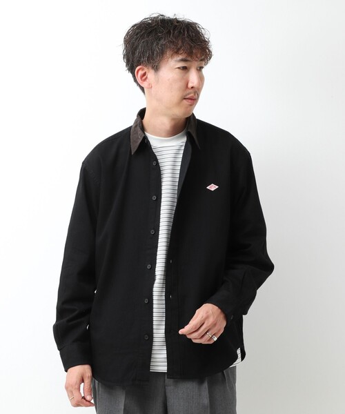 DANTON(ダントン)の「【DANTON/ダントン】LIGHT DENIM 切替デニムシャツ(DT-B0478 SDM)(シャツ/ブラウス・メンズ・ネイビー/ブラック・42/40/38)」の8枚目の写真