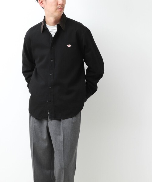 DANTON(ダントン)の「【DANTON/ダントン】LIGHT DENIM 切替デニムシャツ(DT-B0478 SDM)(シャツ/ブラウス・メンズ・ネイビー/ブラック・42/40/38)」の10枚目の写真