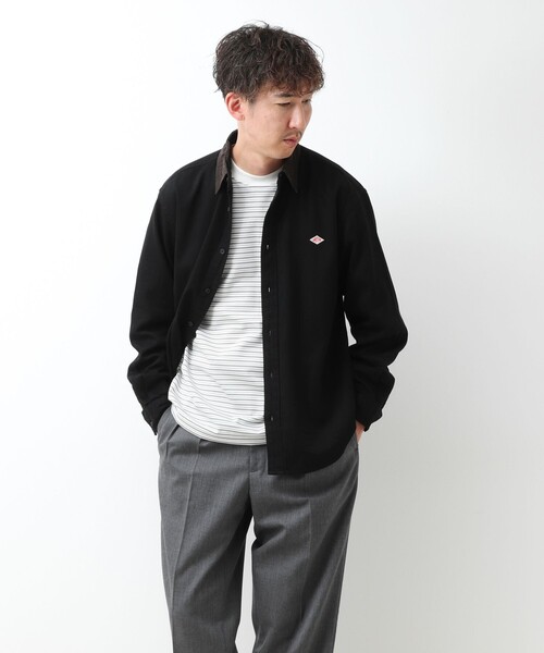 DANTON(ダントン)の「【DANTON/ダントン】LIGHT DENIM 切替デニムシャツ(DT-B0478 SDM)(シャツ/ブラウス・メンズ・ネイビー/ブラック・42/40/38)」の7枚目の写真