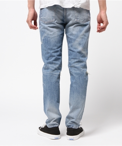 JACKROSE（ジャックローズ）の「【日本製】ハードダメージタイトストレートデニム（デニムパンツ・メンズ・サックスブルー・M/L/XL/S）」の3枚目の写真