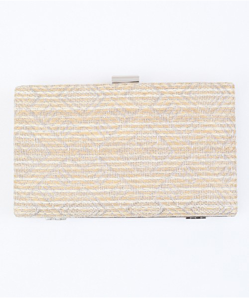 merlot plus（メルロープリュス）の「スクエアクラッチバッグ2076-S2017（クラッチバッグ・レディース・シルバー/ブラック/ゴールド・FREE）」の2枚目の写真