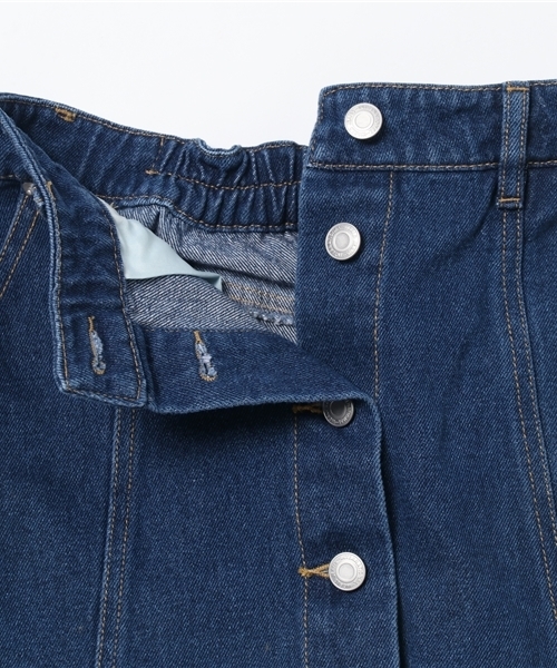 DING(ディング)の「DING/台形ミニスカート(デニムスカート・レディース・インディゴブルー/ブラック・FREE)」の10枚目の写真