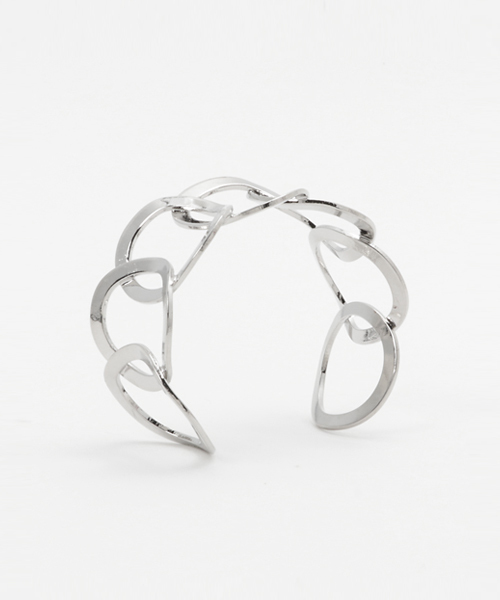 チャイハネ（チャイハネ）の「【チャイハネ】ラウンドフレームバングル（バングル/リストバンド・レディース・ゴールド/シルバー・FREE）」の4枚目の写真