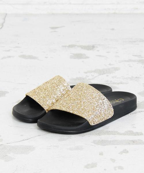 BEAUTY&YOUTH UNITED ARROWS(ビューティーアンドユースユナイテッドアローズ)の「<CHIARA>∴グリッターサンダル ◆(サンダル・レディース・ゴールド/シルバー/ブラック・35/38/36/37/39)」の6枚目の写真