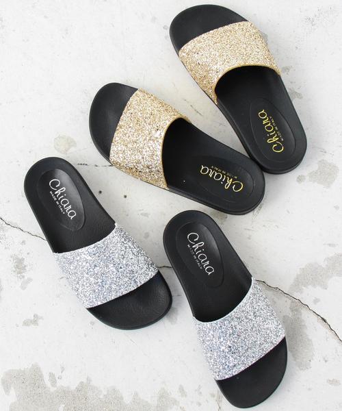 BEAUTY&YOUTH UNITED ARROWS(ビューティーアンドユースユナイテッドアローズ)の「<CHIARA>∴グリッターサンダル ◆(サンダル・レディース・ゴールド/シルバー/ブラック・35/38/36/37/39)」の12枚目の写真