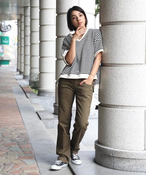 classicalelf(クラシカルエルフ)の「カツラギプレミアムチノパンツ(その他パンツ)」|カーキ