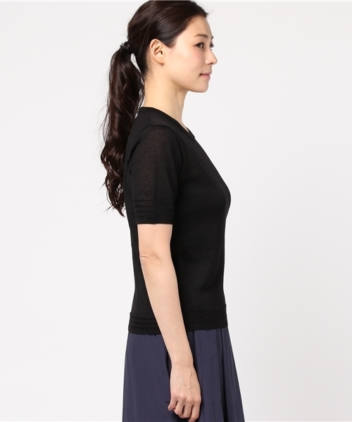 bulle de savon(ビュルデサボン)の「LEVITA クルーP.O(ニット/セーター・レディース・サックスブルー/ブラック/ピンク・FREE)」の5枚目の写真