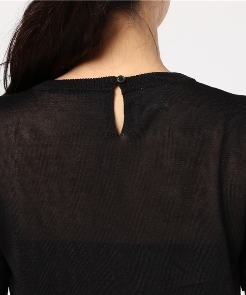 bulle de savon(ビュルデサボン)の「LEVITA クルーP.O(ニット/セーター・レディース・サックスブルー/ブラック/ピンク・FREE)」の6枚目の写真