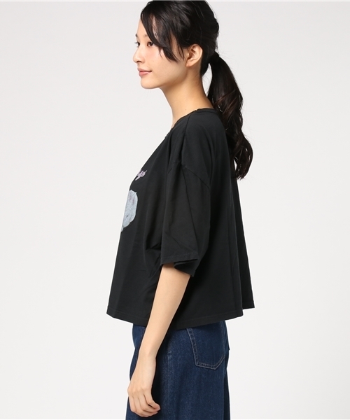 Candy Stripper(キャンディストリッパー)の「LAY OFF BUNNYS BIG TEE(Tシャツ/カットソー・レディース・ブラック/ライトブルー/オフホワイト/ピンク・2)」の11枚目の写真