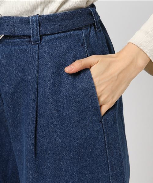 WEGO（ウィゴー）の「WEGO/デニムフリンジワイドパンツ（デニムパンツ・レディース・インディゴブルー/ダークインディゴブルー・MEDIUM/LARGE/SMALL）」の12枚目の写真