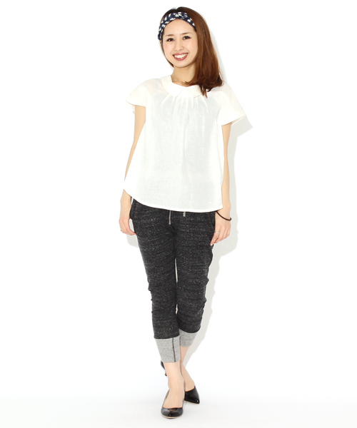 Ray BEAMS（レイビームス）の「Ray BEAMS / スウェット サルエルパンツ（その他パンツ・レディース・ブラック系その他/インディゴブルー/グレー・0/1）」の7枚目の写真