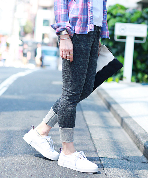 Ray BEAMS（レイビームス）の「Ray BEAMS / スウェット サルエルパンツ（その他パンツ・レディース・ブラック系その他/インディゴブルー/グレー・0/1）」の22枚目の写真