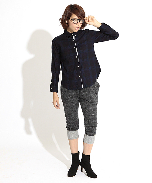 Ray BEAMS（レイビームス）の「Ray BEAMS / スウェット サルエルパンツ（その他パンツ・レディース・ブラック系その他/インディゴブルー/グレー・0/1）」の6枚目の写真