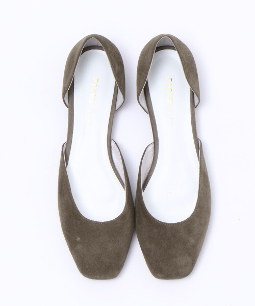 PICHE ABAHOUSE（ピシェ アバハウス）の「スクエアセパレートパンプス（パンプス・レディース・ブラック/レッド/カーキ・35/36/37/38/39）」の3枚目の写真