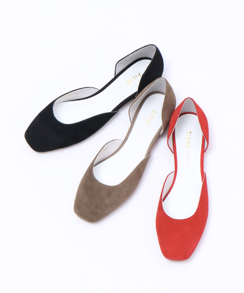 PICHE ABAHOUSE（ピシェ アバハウス）の「スクエアセパレートパンプス（パンプス・レディース・ブラック/レッド/カーキ・35/36/37/38/39）」の14枚目の写真