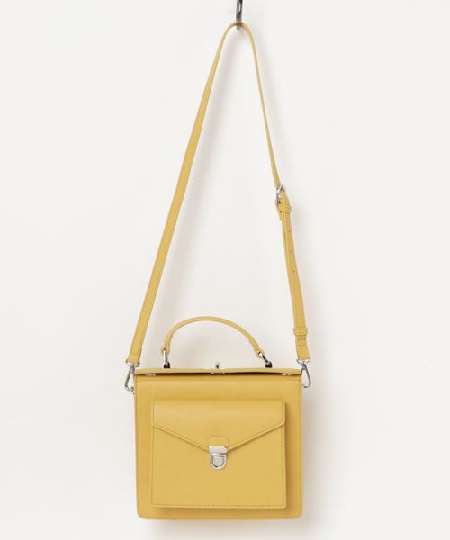 MOUSSY（マウジー）の「BOX SHOULDER BAG（ショルダーバッグ・レディース・シルバー/イエロー/ブラック・FREE）」の3枚目の写真