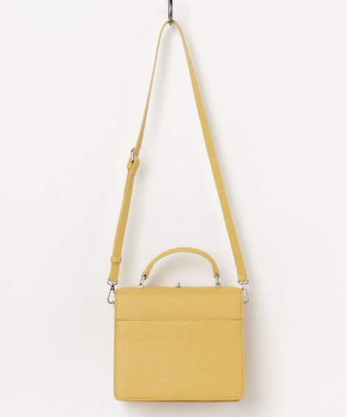 MOUSSY（マウジー）の「BOX SHOULDER BAG（ショルダーバッグ・レディース・シルバー/イエロー/ブラック・FREE）」の5枚目の写真