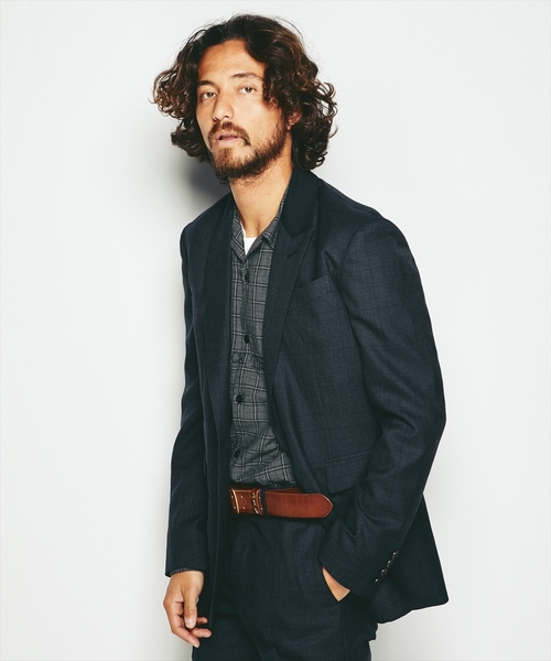 HYSTERIC GLAMOUR（ヒステリックグラマー）の「1ツ釦ピークドラペルジャケット（テーラードジャケット・メンズ・グレー系その他/ブラック系その他・LARGE/MEDIUM/SMALL）」の2枚目の写真