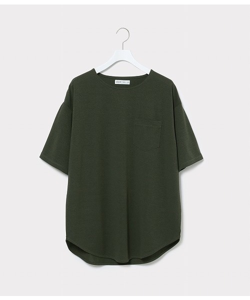 ADAM ET ROPE'（アダムエロペ）の「PEカノコ半袖ポケットTシャツ（Tシャツ/カットソー・メンズ・ブラック/カーキ/サックスブルー・L/M）」の3枚目の写真