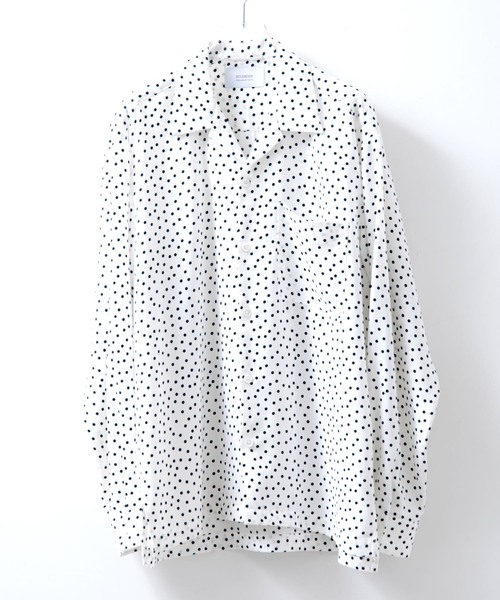 ATTACHMENT(アタッチメント)の「【ATTACHMENT】ランダムドットリラックスオープンカラーシャツ(シャツ/ブラウス・メンズ・ホワイト/ブラック・1/2/3)」の13枚目の写真