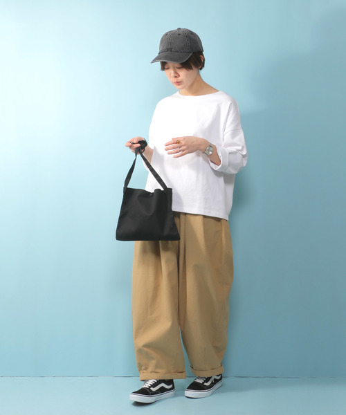 notch.(ノッチ)の「綿麻キャンバスサーカスパンツ (その他パンツ・レディース・ベージュ/ネイビー/ダークグリーン/ブラック・M/L)」の17枚目の写真