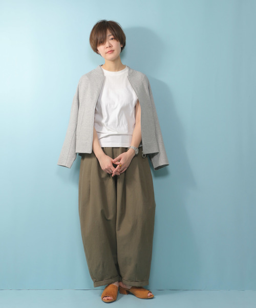 notch.(ノッチ)の「綿麻キャンバスサーカスパンツ (その他パンツ・レディース・ベージュ/ネイビー/ダークグリーン/ブラック・M/L)」の22枚目の写真