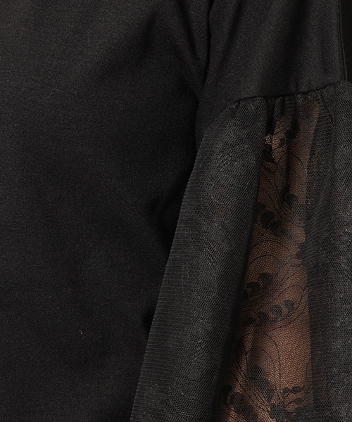 laboratory work（ラボラトリーワーク）の「袖レースチュールプルオーバー（Tシャツ/カットソー・レディース・ホワイト/ブラック/ベージュ・MEDIUM）」の8枚目の写真