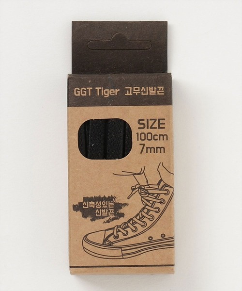 DONOBAN（ドノバン）の「ゴムシューレース 靴紐（シューズ小物/雑貨・レディース・ベージュ/ホワイト/ブラック/グレー・140/100/120）」の2枚目の写真