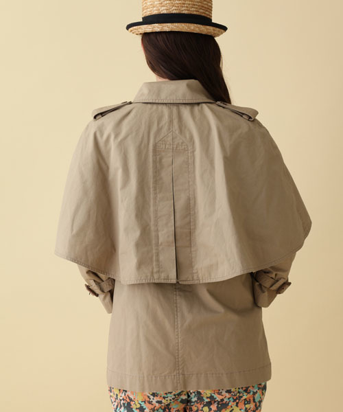Another Edition（アナザーエディション）の「AE[A]CAPE S/TRNC（トレンチコート・レディース・ブラウン/ベージュ/ネイビー・SMALL/MEDIUM）」の6枚目の写真